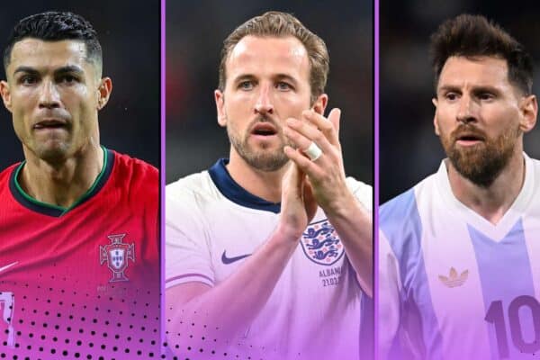 cristiano ronaldo harry kane lionel messi